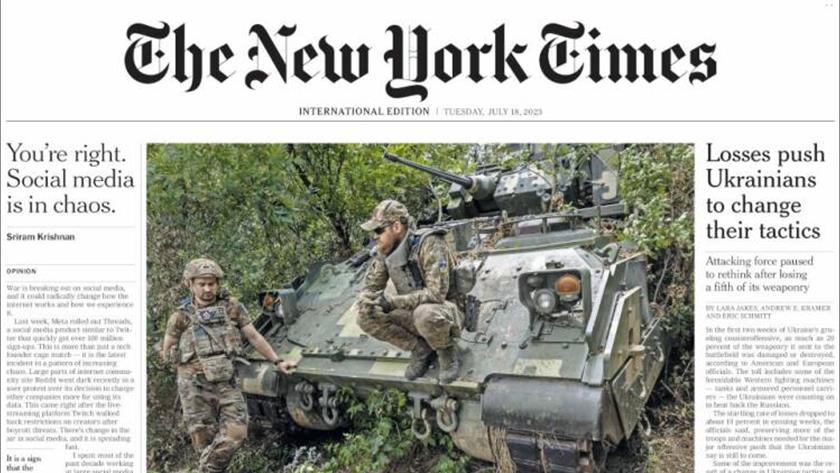 Iranpress: World newspapers: Losses push Ukrainian to change their tactics