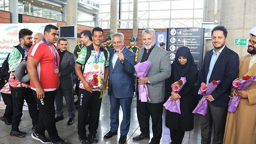 Iranpress: Iranian para athletics caravan return to country from France