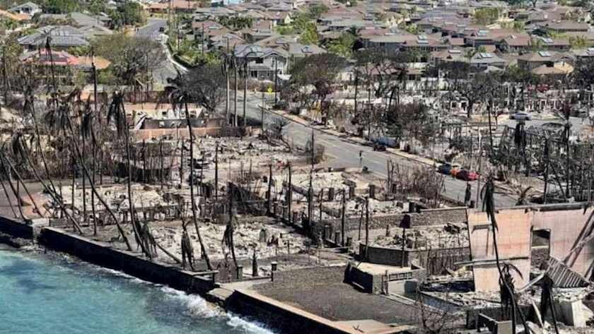 Iranpress: Near 100 killed in Hawaii wildfires; deadliest US wildfire over a century