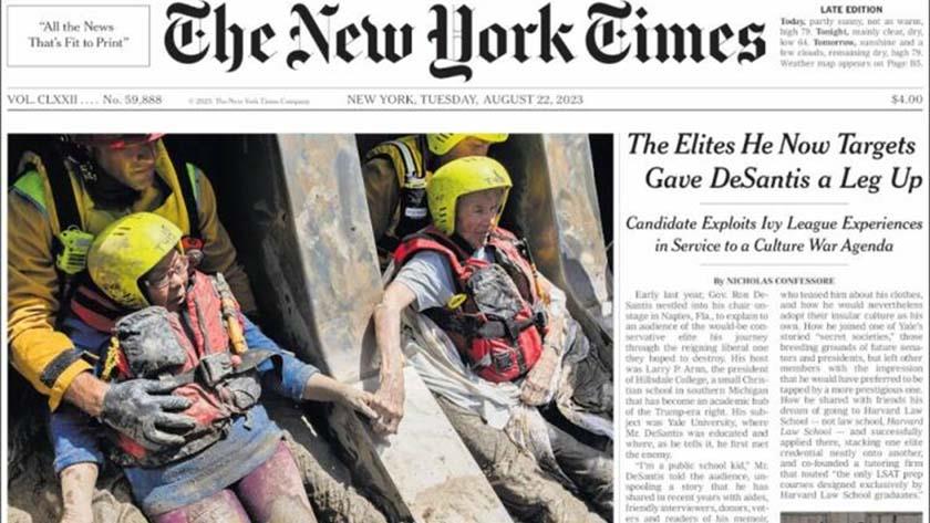 Iranpress: World Newspapers: US elites he now targets gave DeSantis a leg up