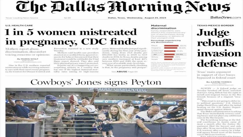 Iranpress: World Newspapers: 1 in 5 US women experienced mistreatment