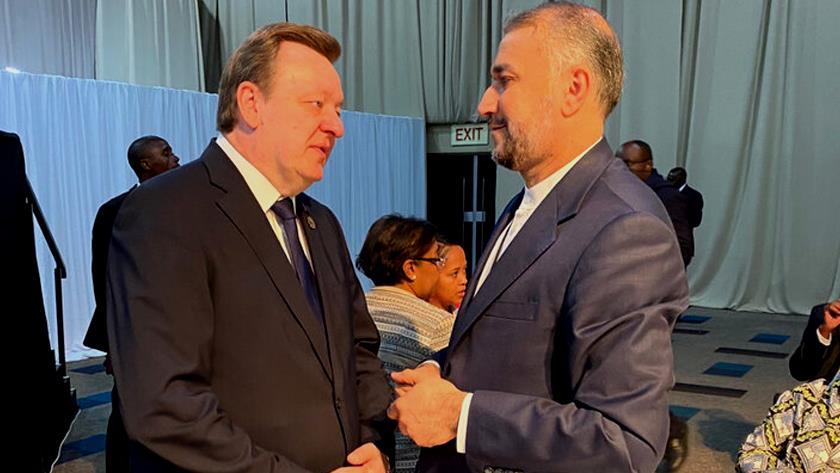 Iranpress: Iran, Belarus FMs meet on sidelines of BRICS Summit