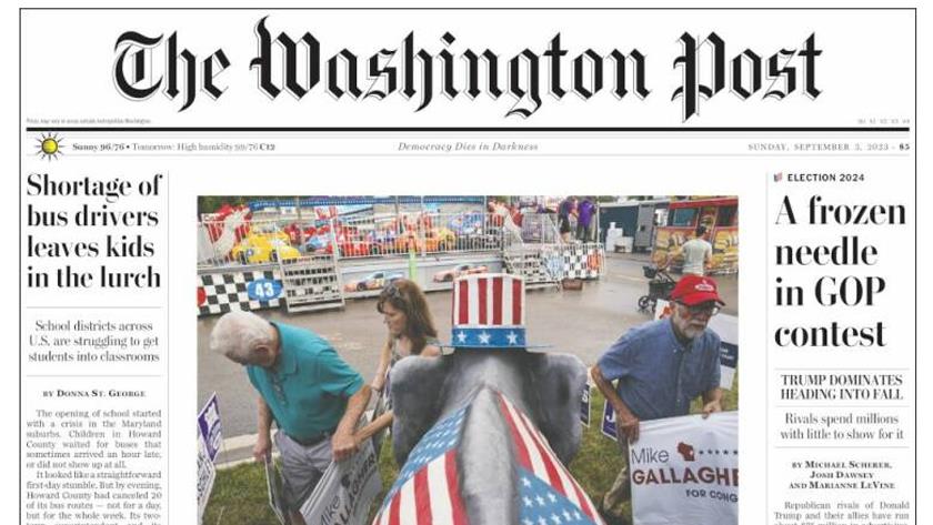 Iranpress: World newspapers: A frozen needle in GOP contest