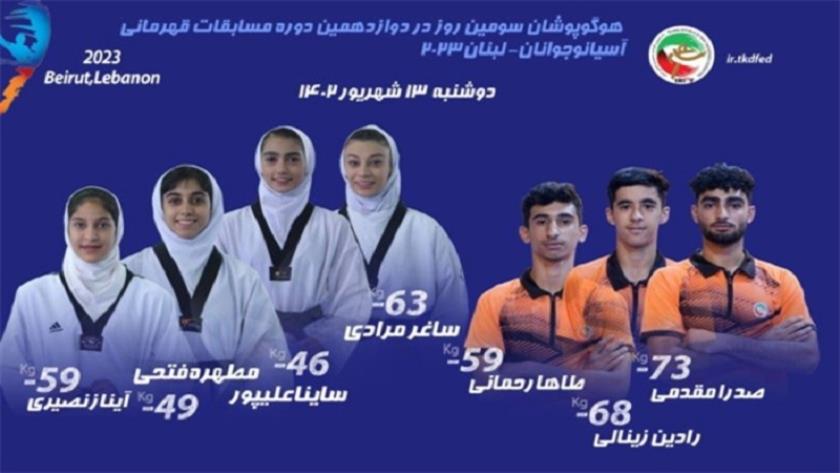 Iranpress: Iranian girl taekwondo players stand 1st in Asia