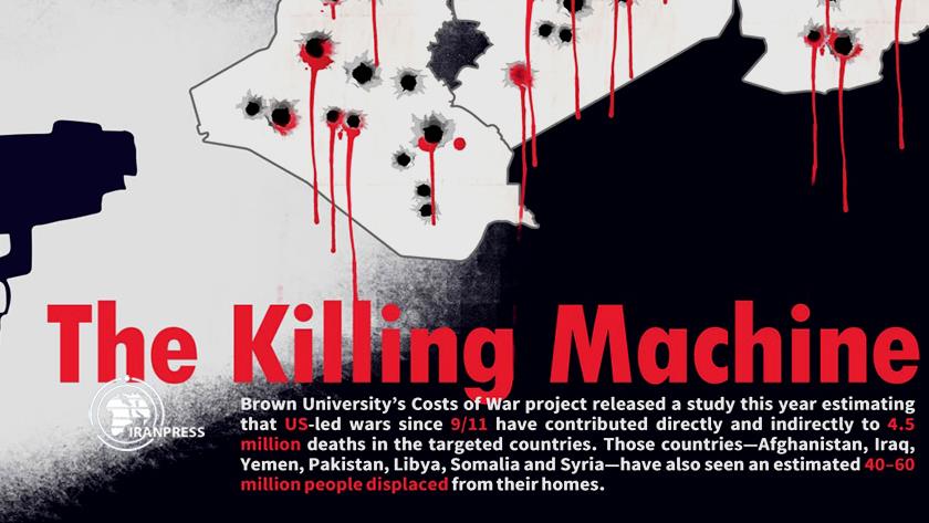 Iranpress: Infographic: US killing machine since 9/11 kills 4.5 m people