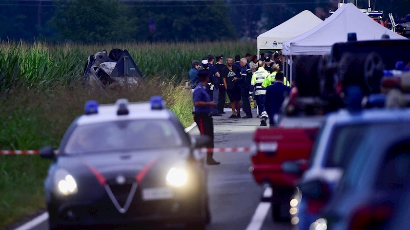 Iranpress: Italian air force aircraft crashes during exercise