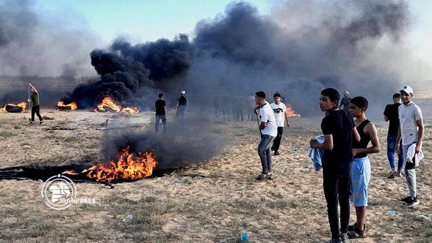 Iranpress: 31 Palestinians injured in Israeli aggression in east of Gaza