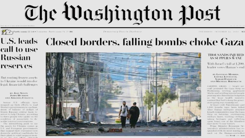 Iranpress: World Newspapers: Closed borders, falling bombs choke Gaza