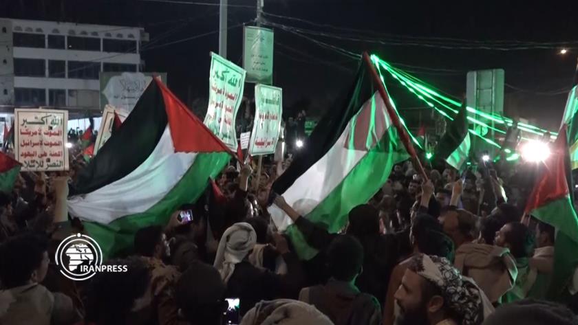 Iranpress: Yemenis take to the streets to condemn Zionist crimes