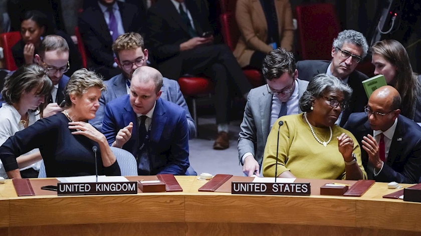 Iranpress: US vetoes UNSC resolution for humanitarian aid to Gaza