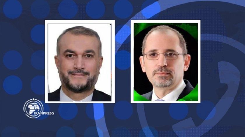 Iranpress: Iran, Jordan FMs confer latest development in Palestine over phone