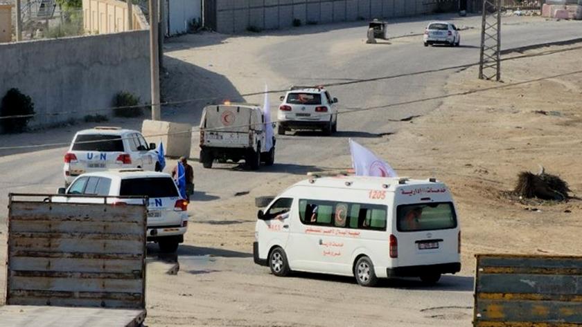 Iranpress: First convoy carrying aid enters into Gaza Strip