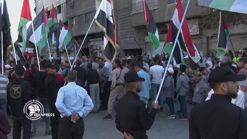 Iranpress: Pro-Palestinian rallies held in Damascus