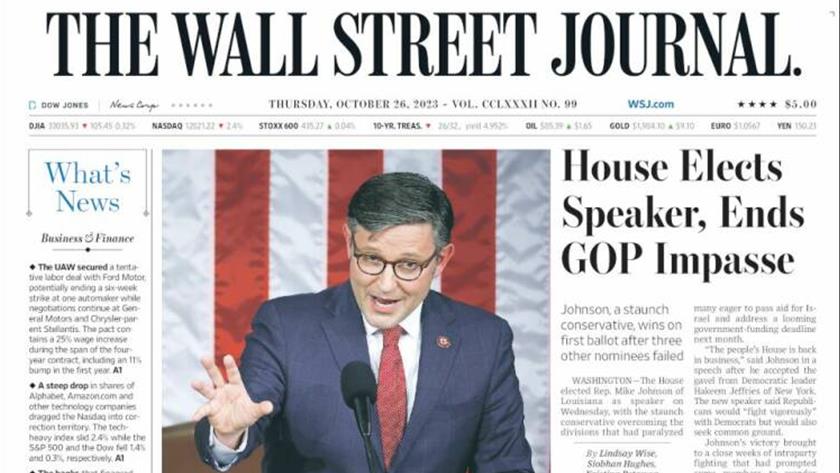 Iranpress: World Newspapers: US house elects Speaker