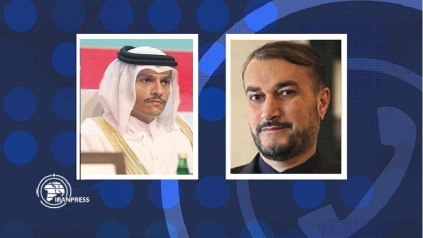 Iranpress: Iran FM talks to Qatari counterpart urges immediate end to Gaza war