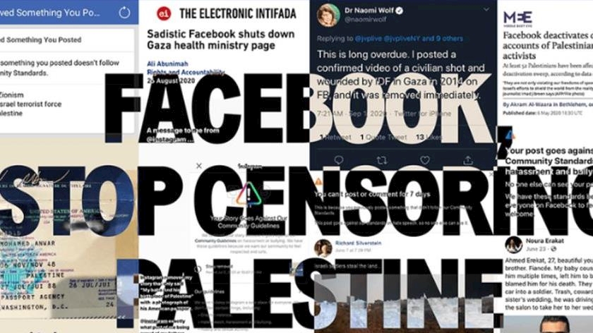 Iranpress: Demonstration at Meta office against censorship of Palestine 