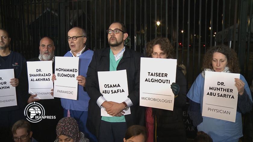 Iranpress: Anti-Zionist demonstration in front of 10 Downing Street