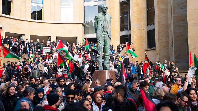 Iranpress: People in Scotland hold rally in support of Palestinians 