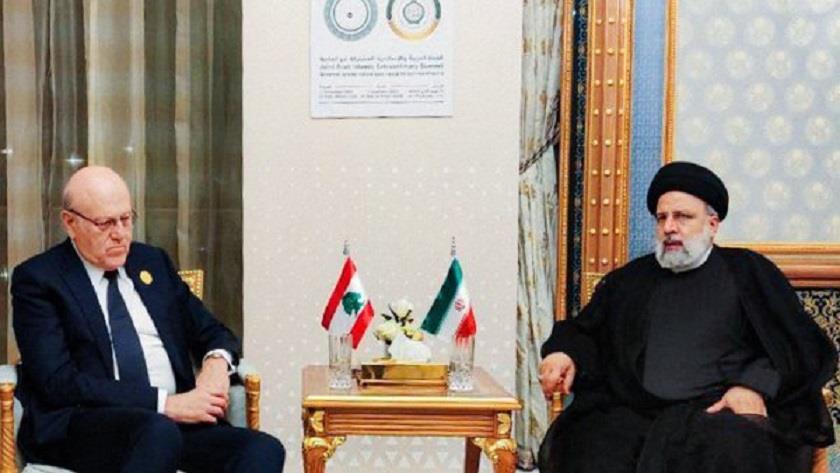 Iranpress: Raisi, Mikati confer on latest developments in Gaza