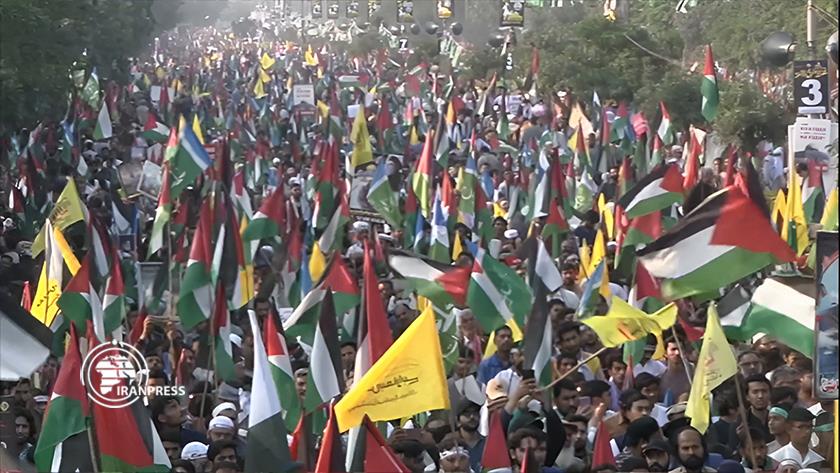 Iranpress: Grand Gaza march in support of Palestinians held in Lahore