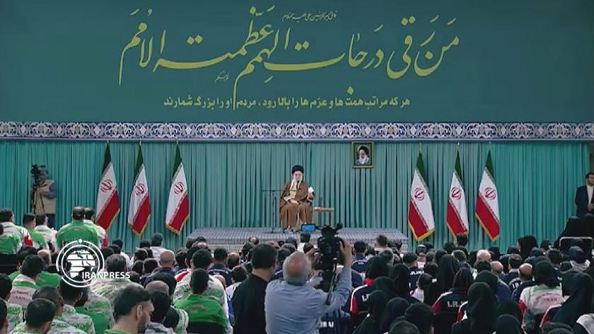 Iranpress: Leader: Zionist regime was knockout in Al-Aqsa Flood incident