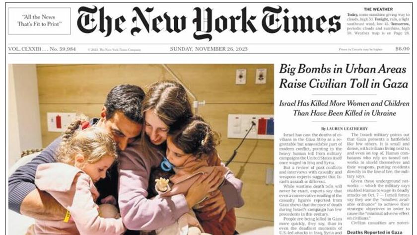 Iranpress: World Newspapers: Big bombs in urban areas raise civilian toll in Gaza