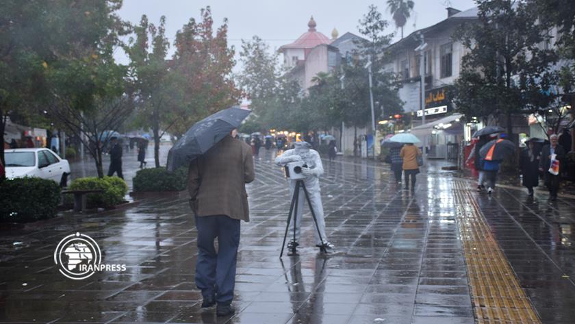 Iranpress: Scenic nature of Iran Rasht on a rainy day