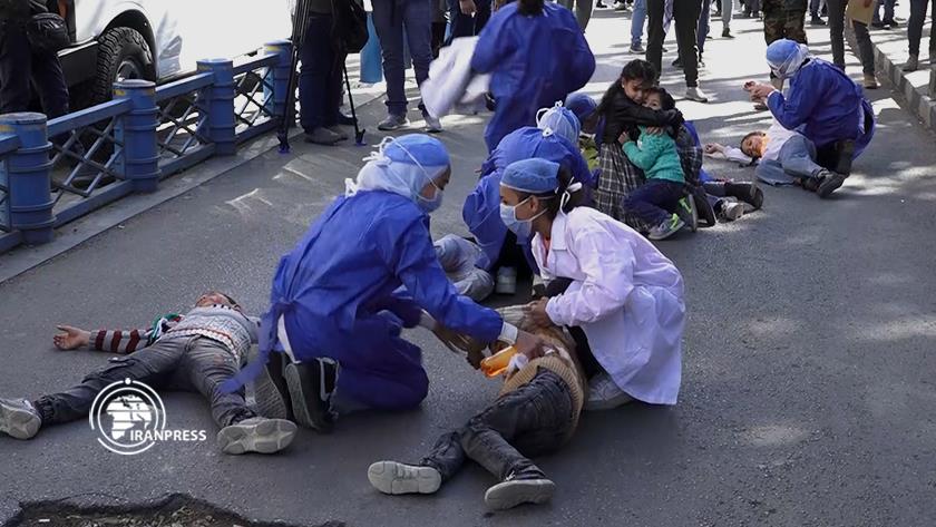 Iranpress: People of Damascus rally in solidarity with children of Gaza in front of UNICEF