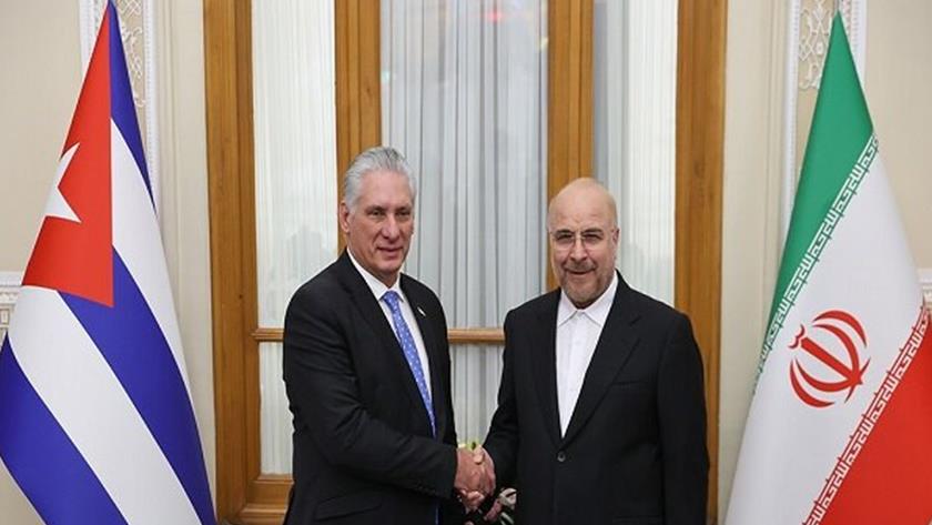 Iranpress: Cuba president met Iran par.speaker