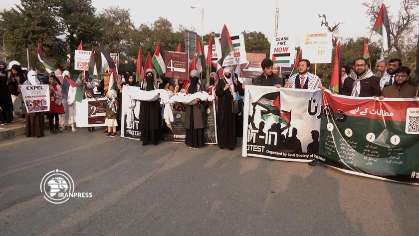 Iranpress: Demonstration held in Pakistan against the Israeli aggression