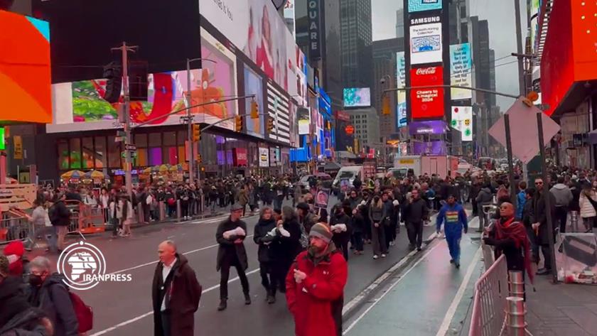 Iranpress: Massive rally of supporters of Palestine in New York