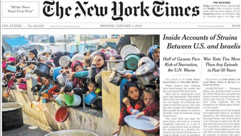 Iranpress: World newspapers: Half of Gazans face risk of starvation: UN