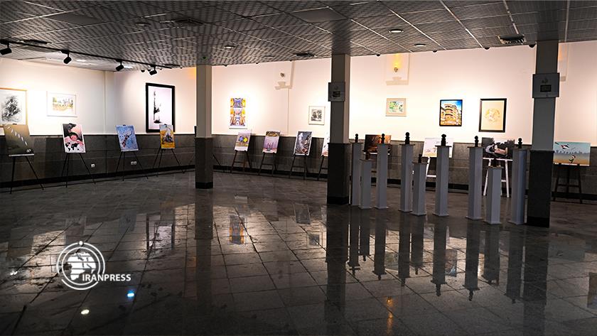 Iranpress: Iranian caricaturists voice solidarity with Gazan children in Shiraz