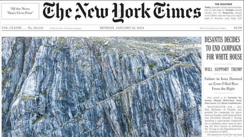 Iranpress: World newspapers: Desantis decides to end campaign for White House