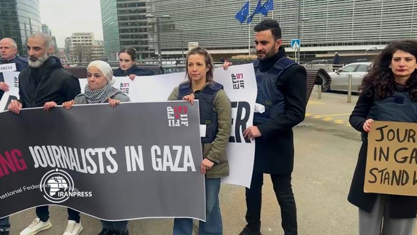 Iranpress: Martyred Palestinian journalists commemorated in Brussels