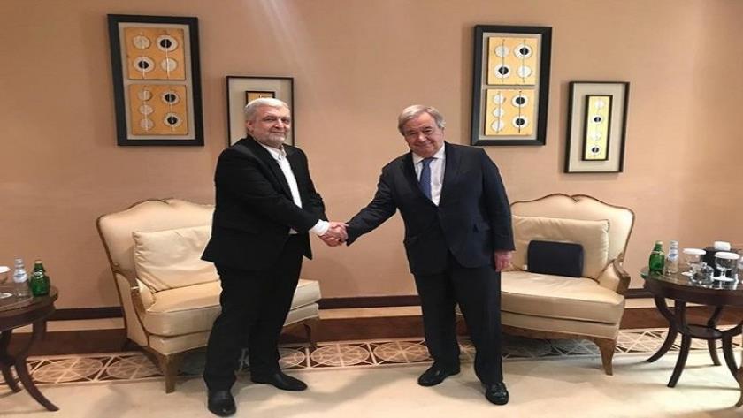Iranpress: Kazemi Qomi, Guterres confer Afghan issues