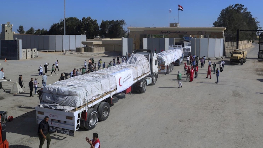 Iranpress: IRCS chief: Only 25% of international humanitarian aid entered Gaza strip
