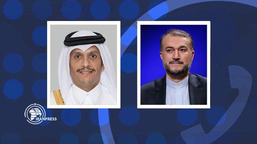 Iranpress: Iran, Qatar FMs stress more efforts to stop US-Israeli genocide in Gaza