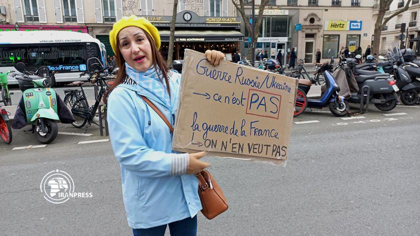 Iranpress: French protesters condemn Macron