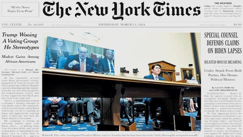 Iranpress: World newspapers: Special counsel defends claims on Biden lapses