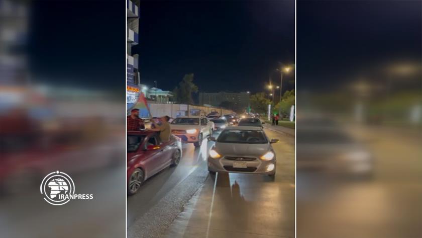 Iranpress: People in Karbala celebrate Iranian attack on Israel