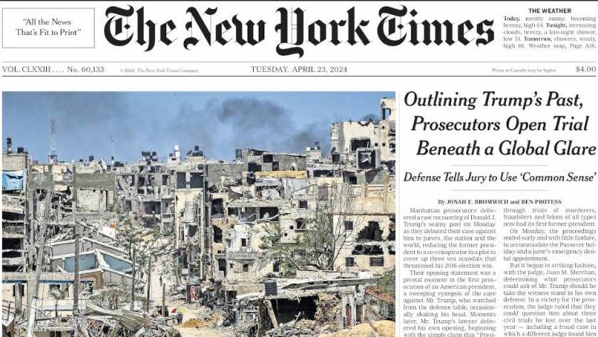 Iranpress: World Newspapers: Outlining Trump’s Past, Prosecutors Open Trial