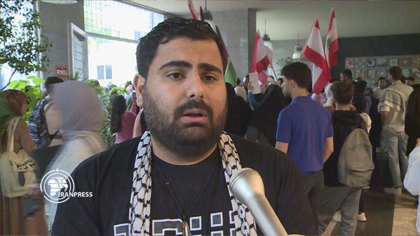Iranpress: US Student Movement; Students in Lebanon express solidarity with Gaza