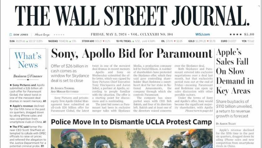 Iranpress: World Newspapers: US Police move in to dismantle UCLA protest camp