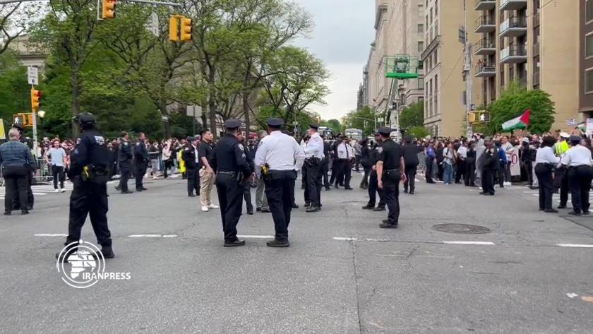 Iranpress: New Yorkers hold pro-Palestinian demonstration