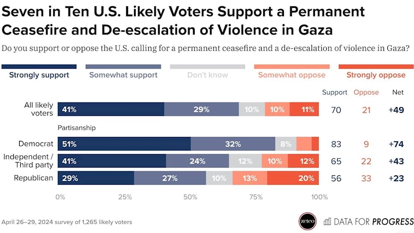 Iranpress: US Democrats say Israel is committing genocide: Survey