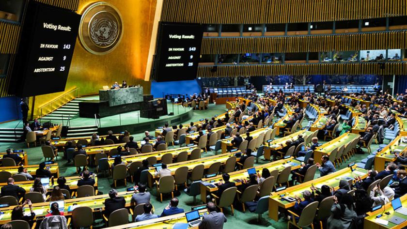 Iranpress: UNGA passes resolution for Palestine’s “rights and privileges”