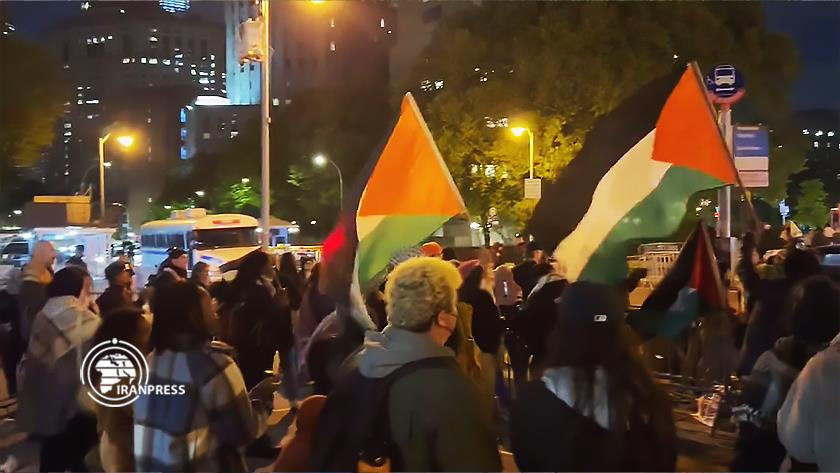 Iranpress: Supporters of Palestine stage rally in New York 