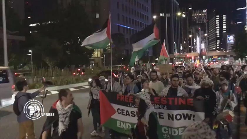Iranpress: People in Tokyo stage anti-Israeli rally
