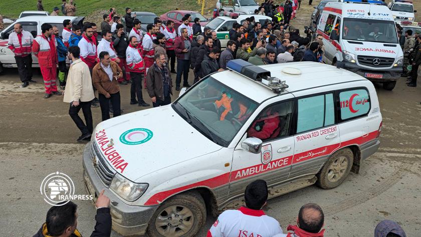 Iranpress: Bodies of President and Martyrs of Crash Copter Transport to Tabriz